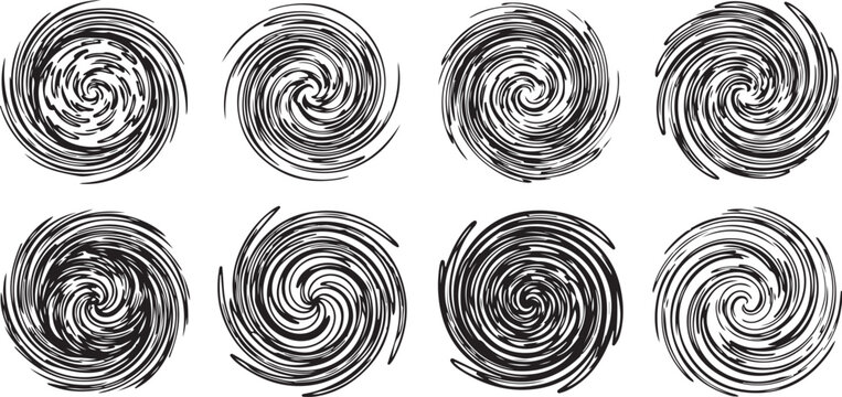 Elegant symmetrical patterns with intricate circular designs Vector