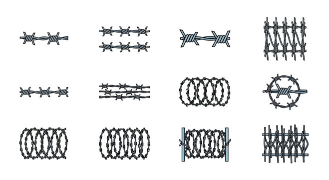 Barbed Wire Collection: Various Designs and Styles for Security and Containment