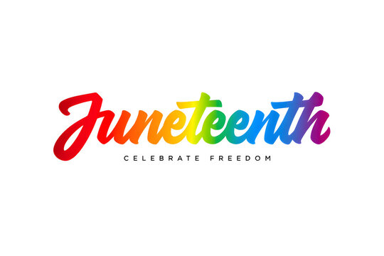 Celebrating juneteenth with a vibrant and colorful logo design