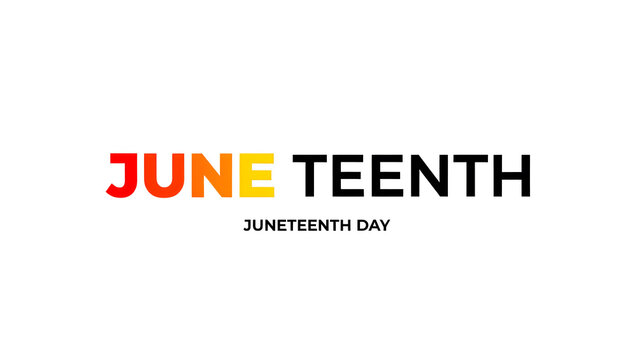 Celebrating juneteenth with a vibrant and colorful logo design