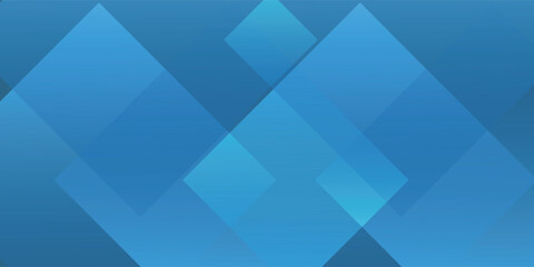 Obraz premium Blue Geometric Abstract Background With Overlapping Transparent Diamonds For Corporate And Technology Design eps10