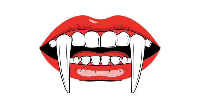 Vampire Mouth with Fangs