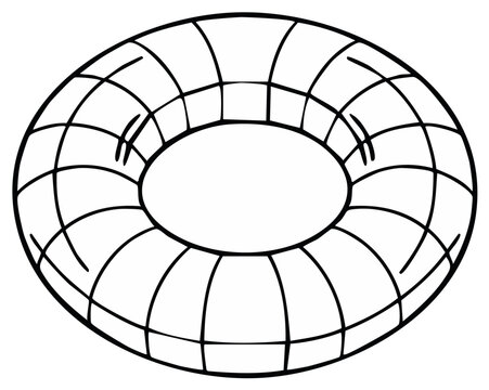Mathematical Torus Shape Geometric Illustration Wireframe Structure