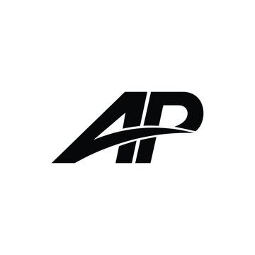Modern AP Letter Monogram Logo design