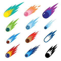 Colorful Meteor Shower Collection © personal