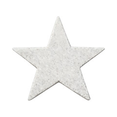 Fototapeta premium PNG Textured white star shape