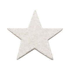 Fototapeta premium PNG Textured white star shape