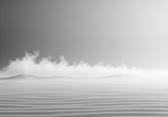 Fototapeta premium Sand Dunes with Foggy Horizon
