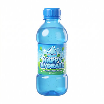 Bouteille D'Eau Hydratante Bleue