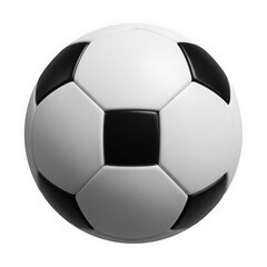 Fototapeta premium Soccer ball with black and white panels.