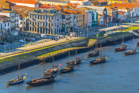 Cityscape of Porto historic center in Portugal