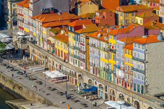 Cityscape of Porto historic center in Portugal