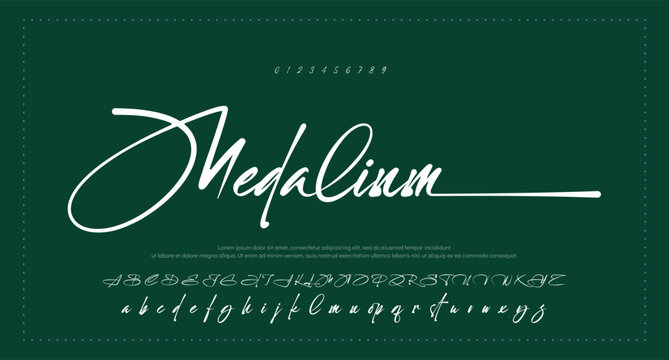 Handwritten Signature Editable Text Effect Template 