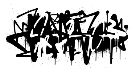 Graffiti Tag Vector – Urban Spray & Stroke Set © Sheikh
