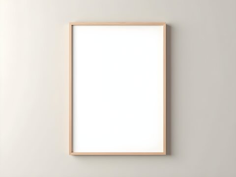 Decorative wooden picture frame with clean design
