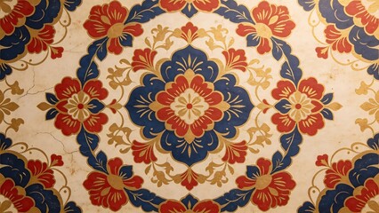 Fototapeta premium Floral patterned decorative design