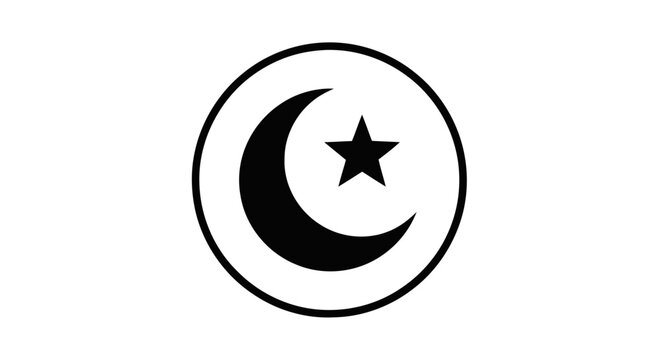 vector illustration of a black and white peace sign