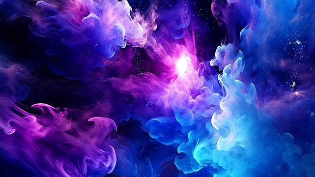 Digital nebula starry sky stars abstract background