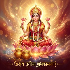 Obraz premium Happy Akshaya Tritiya