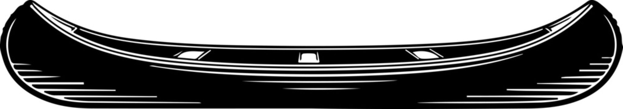 Vintage canoe Vector illustration