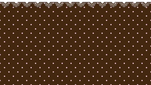 Elegant lace polka dot pattern desktop wallpaper vector