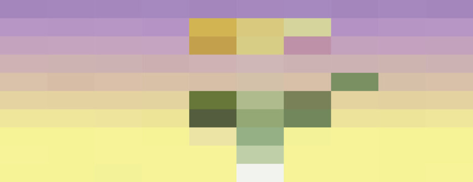 Abstract pixelated flower design background vector