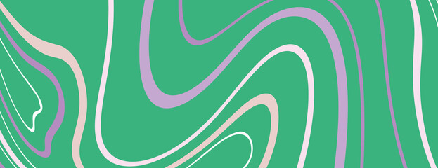 Fototapeta premium Abstract fluid lines green background vector