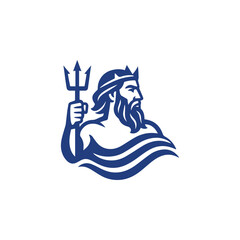 Poseidon God Logo © Fajarhidayah11
