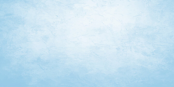 An abstract blue grunge background with a textured vintage paper pattern features a rough aged surface and light paint material for a retro wall design