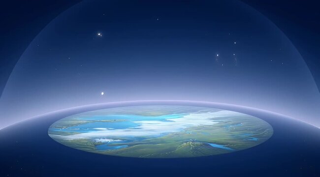 Abstract geometric background with colorful shapes and lines