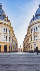 Fototapeta premium Iuliu Maniu Mirror Street Cluj Travel Concept