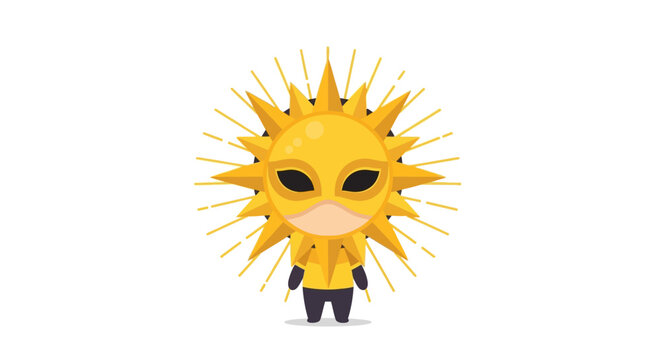 Funko Pop Character in Yellow Outfit.