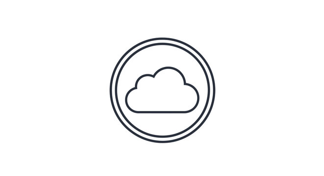 Cloud Storage Icon Design.