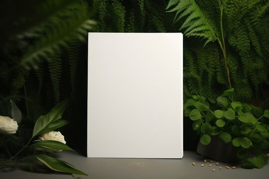Plant green white paper.