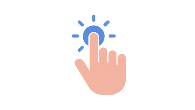 Hand Cursor Grabbing Icon  Digital Interaction Vector Illustration