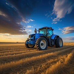 Tractor field agriculture outdoors.