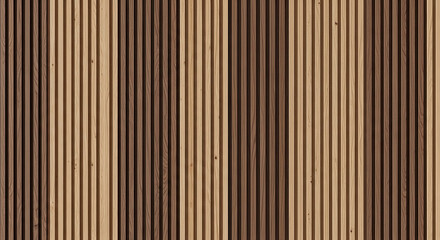Fototapeta premium A close-up view of a wooden surface with vertical brown and tan stripes