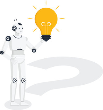 artificial intelligence, financial growth, investment strategy, future technology, business planning, money tree, white robot, searching opportunity, digital finance, data analysis, automation system,