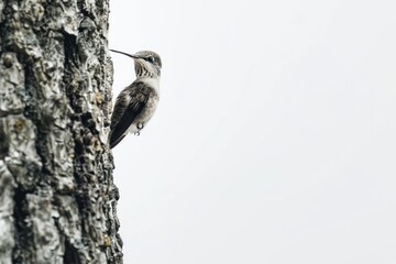 Obraz premium Hummingbird perched on tree