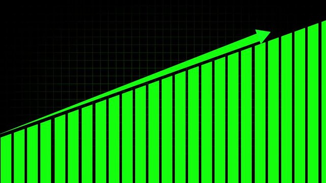Abstract business graph chart icon. Financial business diagram charts and stock numbers showing profits .Graph With rocket Sale Symbols. Profit, Business Success icon