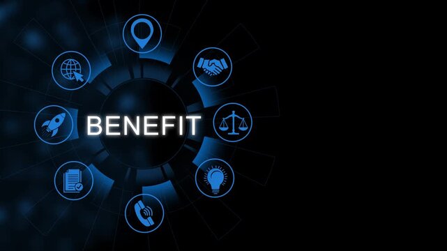 Employee benefits concept. Insurance, paid vacation positive work culture and employee engagement, The physical, mental and emotional healthcare. 4k video