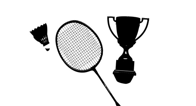 Badminton Equipment Vector &ndash; Flat Lay Sports Set
