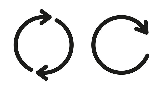 Black circular arrows depicting a recycling or continuous loop concept