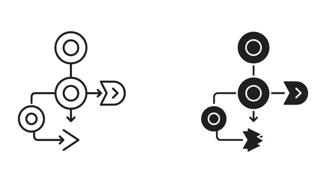 Binary tree structure data hierarchy diagram