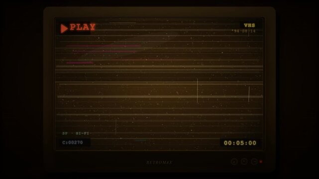 Dark screen with lines and text, a visual representation of data.