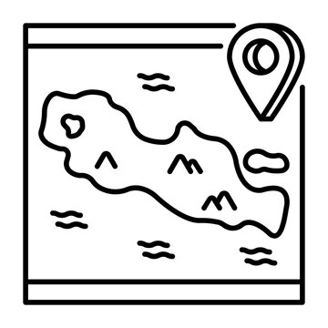 This Java island icon is suitable for Indonesian Culture, etc