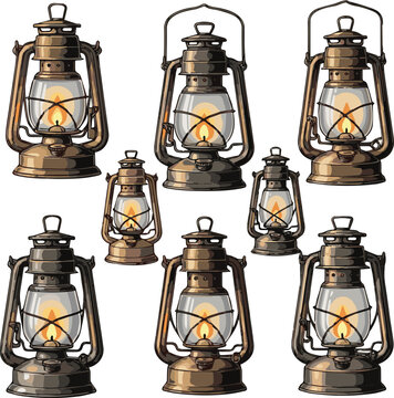 old oil lamp