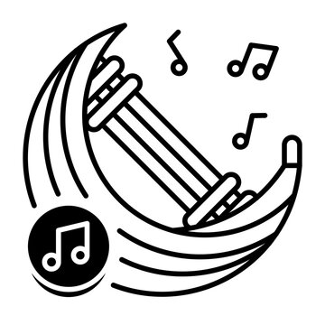 This Sasando icon is suitable for Indonesian Culture, etc