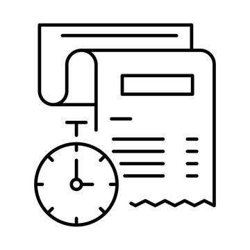 Billable Hours Icon, Time Tracking and Billing Management, Enhancing Revenue Generation and Legal Billing Accuracy Through Automated Hour Logging