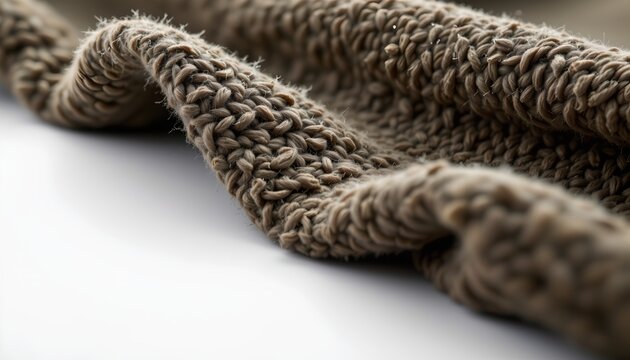A close up of a textile with a patterned texture, resembling a coarse fabric. The fabric appears to be composed of multiple threads creating a weave effect